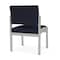 Lesro Lenox Steel Armless Guest Chair, Navy/Midnight Seat, Navy/Midnight Back, 22.5 W 24.5 L 32 H LS1102 - alternate 3